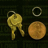 10mm Nickel or Brass Plated Steel Split Key Rings - Pack of 25