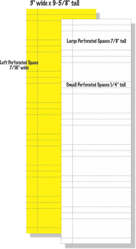 Bin Labels - Perforated Card Stock - Pack of 1000