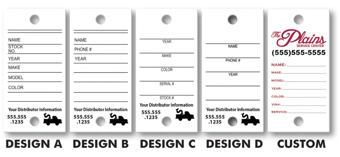 Brushed Chrome Key Tags - Sold in packs of 250 – Nap Supply