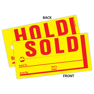 Jumbo Sold/Hold Hang Tags - Pack of 250