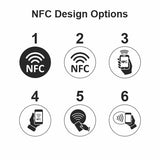 30mm Rigid PVC NFC Tags – 25 Pack
