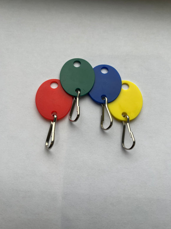Blank Colored Oval Key Tags - Pack of 20