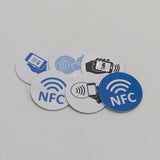 30mm Rigid PVC NFC Tags – 25 Pack