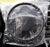 Disposable Plastic Steering Wheel Covers - 500 Count Roll - Car or Truck Size