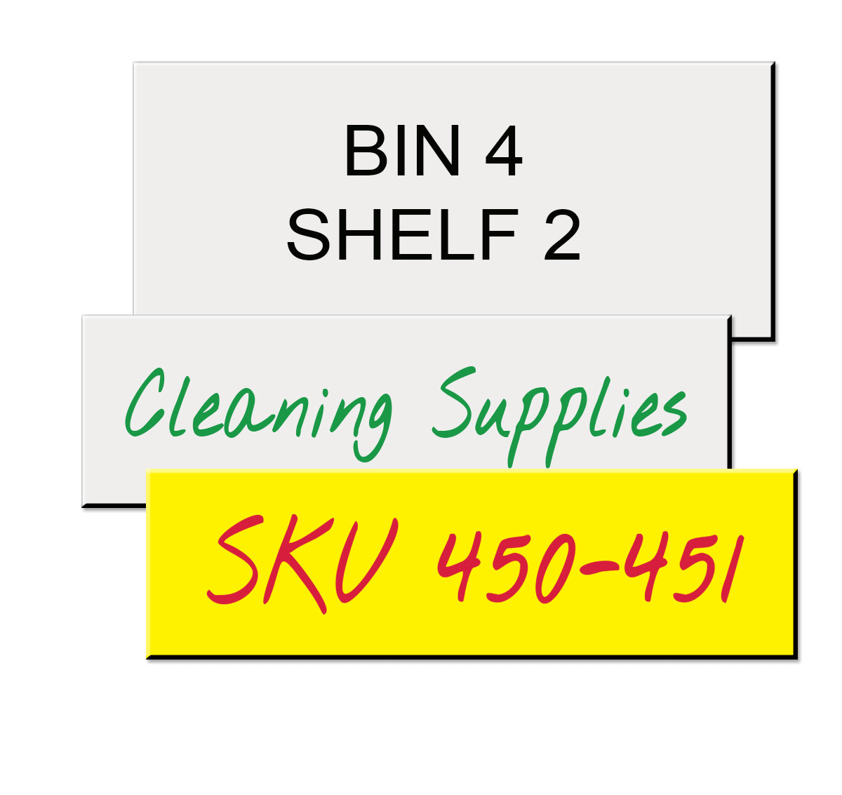 Write-On Magnetic Rack/Shelf Labels - NapSupply.com – Nap Supply
