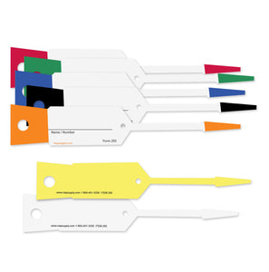 Plastic Key Tags I.D. Tags-Sharpie Included - Pack of 1000