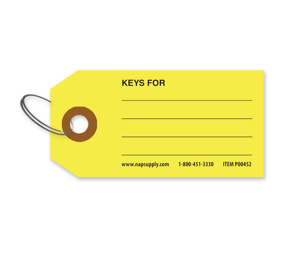 All Purpose ID Tags-Key Rings Included - Pack of 250