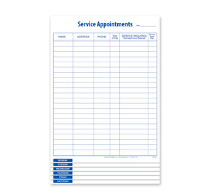 Service Appointment Schedule