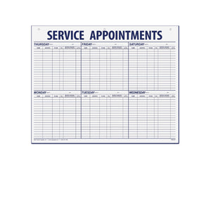 Service Appointments Record - Large
