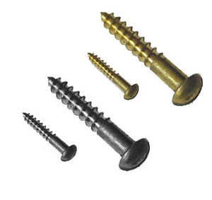 Brass or Stainless Steel Screws - Pack of 2